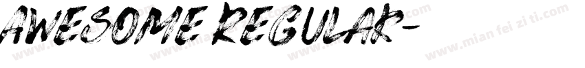 Awesome Regular字体转换